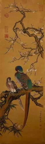Jiang Tingxi's painting of flowers and birds
