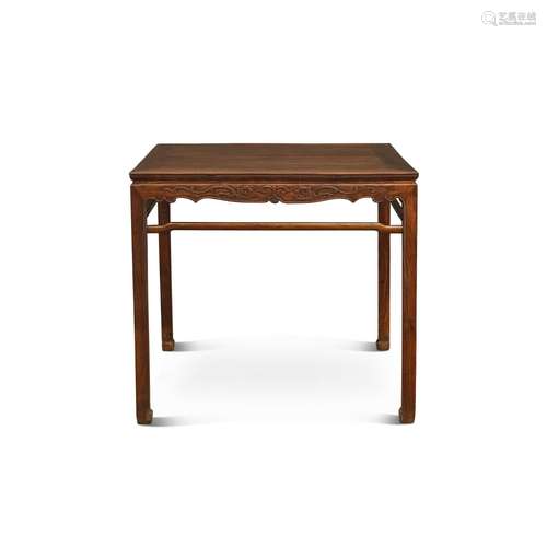 <br />
A huanghuali square table, fangzhuo, 17th-18th centur...