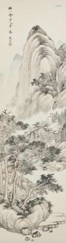 WU QINMU (1894-1953) Travelling in the Autumn Mountian