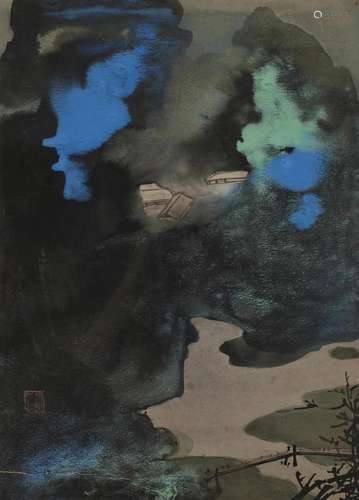 ZHANG DAQIAN (CHANG DAI-CHIEN, 1899-1983) Clouds After Rain