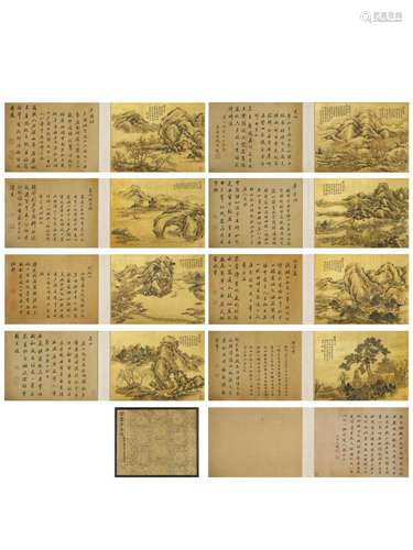 HUANG DING (1660-1730) Eight Views of Guilin