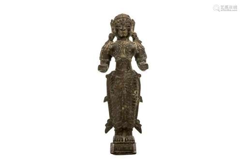 A LARGE 18TH C DIPA LAKSHMI BRONZE