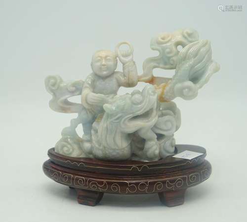 Buddha mit Fo Drache