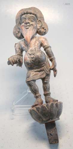 Heiliger Mann -interessante Indische Skulptur 19. JH