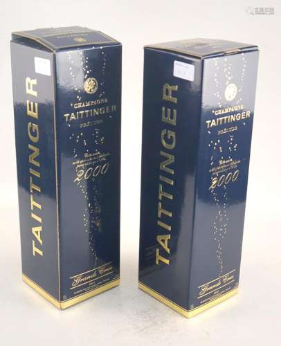 2 Flaschen 2000 Taittinger Prelude Edition Limitee, Grand Cr...