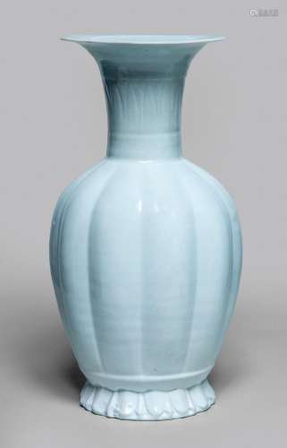 A RARE CHINESE QINGBAI LOBED VASE, NORTHERN SONG DYNASTY (96...