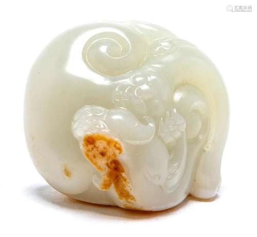 A CHINESE JADE-CARVED DRAGON, CONTEMPORARY 5.2cm wide