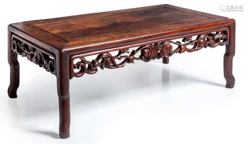 A CHINESE HARDWOOD TABLE 75x40x27cm