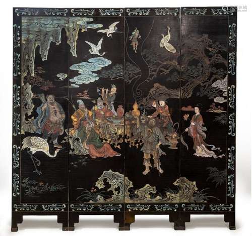 A CHINESE COROMANDEL LACQUER SCREEN, EARLY 20TH CENTURY 217 ...