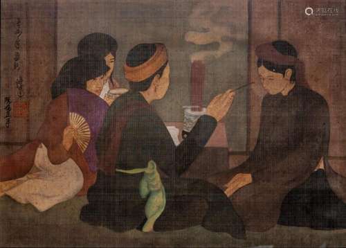 STUDIO OF NGUYEN PHAN CHANH (VIETNAMESE, 1892-1984) 46.0 x 6...