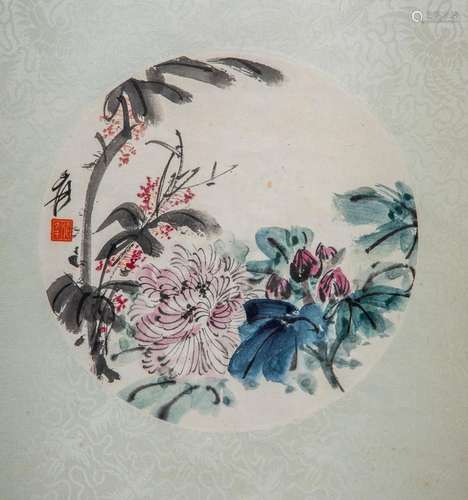 ZHANG DAQIAN (1899-1983) 25.3cm diameter