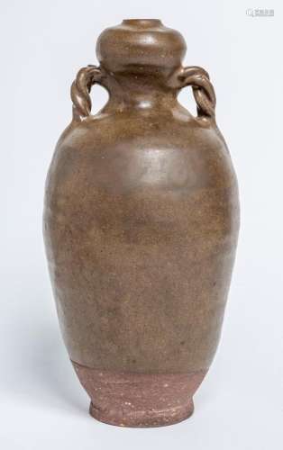 A CHINESE DARK GLAZED DOUBLE GOURD VASE, NORTHERN SONG (967-...