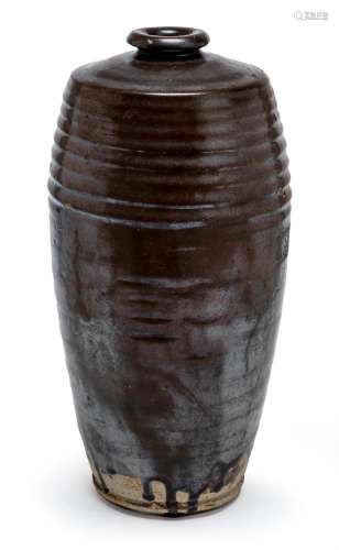 A CHINESE BLACK-GLAZED MEIPING VASE, JIN DYNASTY (1115-1234)...