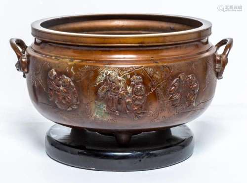 A CHINESE LARGE BRONZE CENSER, LATE QING DYNASTY, 19TH/20TH ...