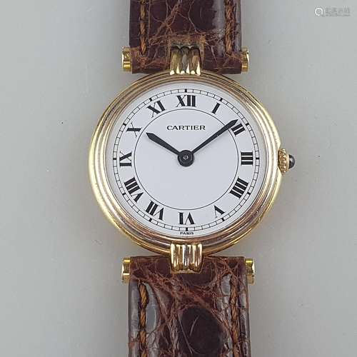 Cartier-Damenarmbanduhr - "Vendome Trinity", 18K T...