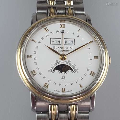 Blanc Pain-Herrenarmbanduhr - um 1987, Automatik, bicol