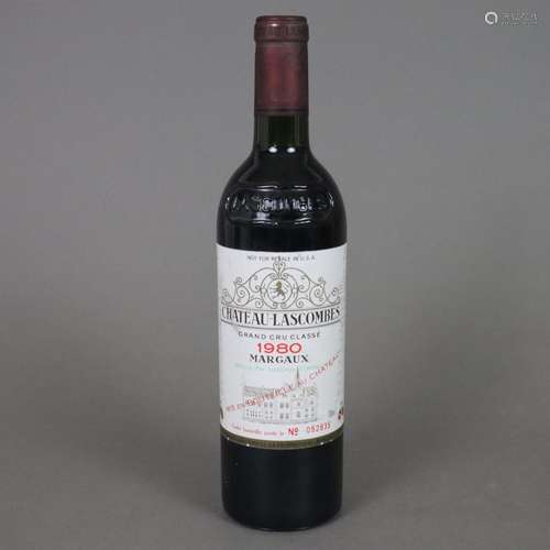 Wein - 1980 Château Lascombes, Margaux, France, 750 ml