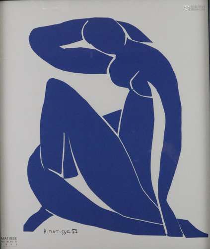 Matisse, Henri (1869 Le Château- 1954 Nizza) - Nu bleu