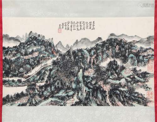 A CHINESE PAINTING OF LANDSCAPE