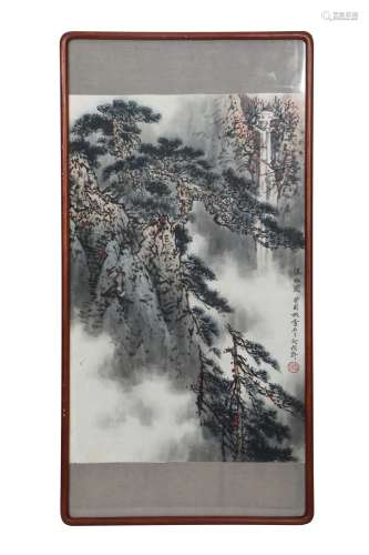 A CHINESE PAINTING OF LANDSCAPE