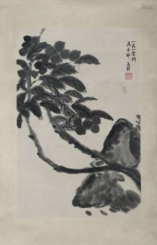A CHINESE PAINTING OF LOQUAT