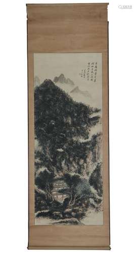 A CHINESE PAINTING OF LANDSCAPE