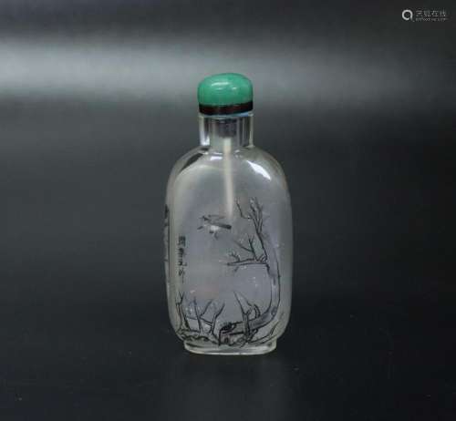 Chinese Interior Painted Glass Snuff Bottle