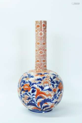 Japanese 18th/19th C Arita Porcelain Bottle Vase