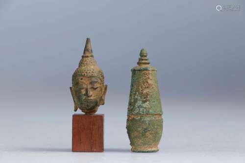 (2) SIAM, XVIIe-XVIIIe et CAMBODGE, Art khmer. Fragment
