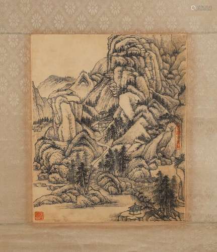 The Chinese landscape painting