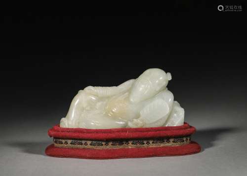 A jade figure ornament,Qing Dynasty,China