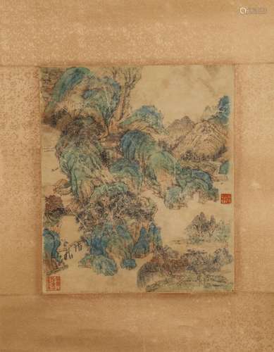 The Chinese landscape painting