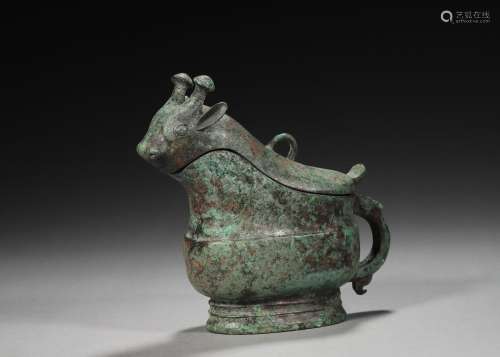 A bronze pot,Han Dynasty,China