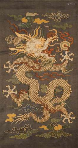 A Chinese k'o--ssu painting of dragon