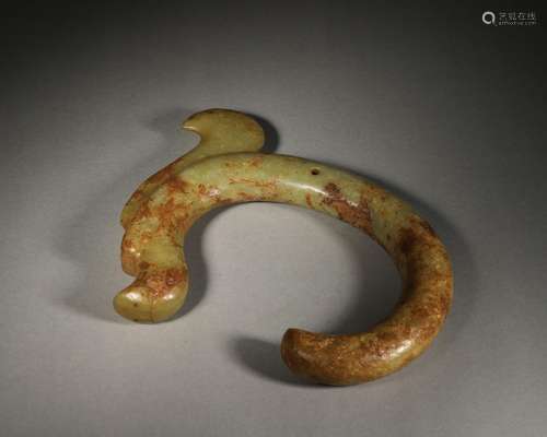 A Hongshan culture jade dragon ornament