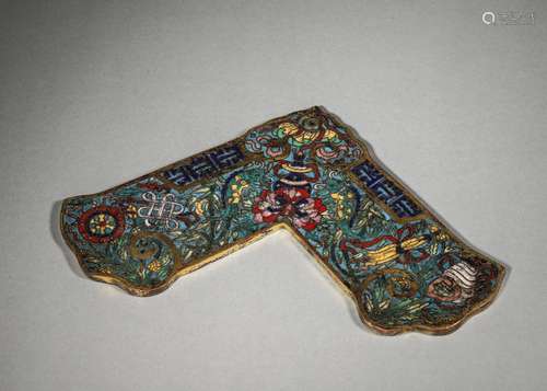 The eight treasures patterned cloisonne ornament,Qing Dynast...