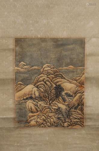 The Chinese landscape painting