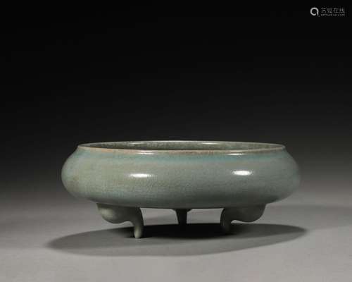 A Ru kiln porcelain censer,Song Dynasty,China