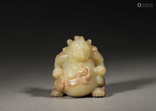 A jade tiger ornament