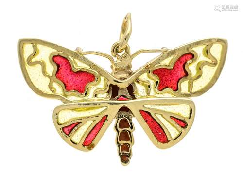 Filigree butterfly pendant GG