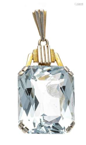 Art Deco aquamarine pendant GG