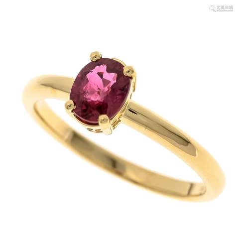 Ruby ring GG 750/000 with one