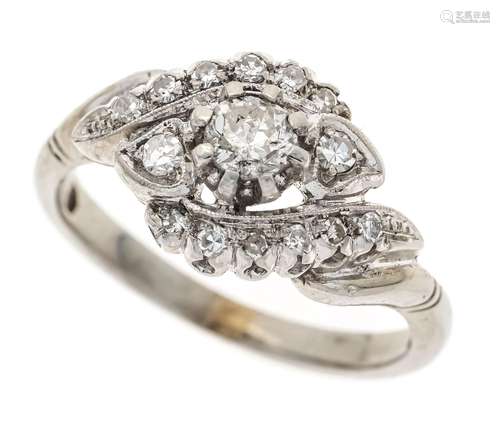 Old-cut diamond ring WG 750/00