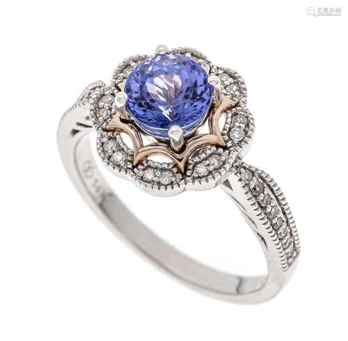 Tanzanite diamond ring WG 585/