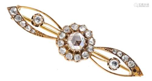 Diamond rose brooch GG 585/000