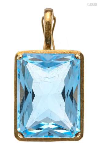 Blue topaz clip pendant GG 333