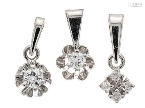 3-piece brilliant-cut diamond