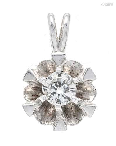 Brilliant-cut diamond flower p