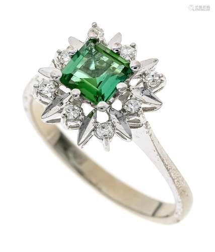 Tourmaline diamond ring WG 585