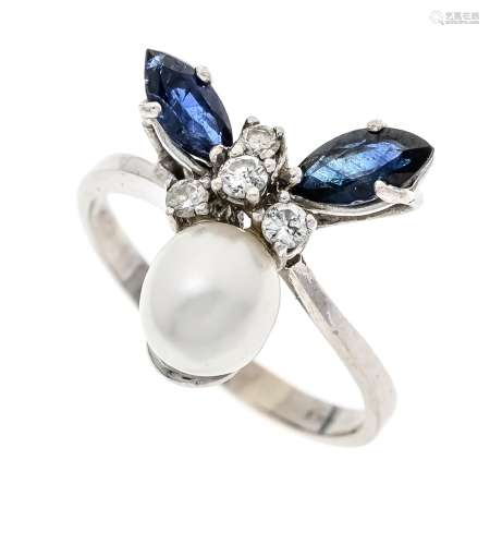 Sapphire cultured pearl diamon